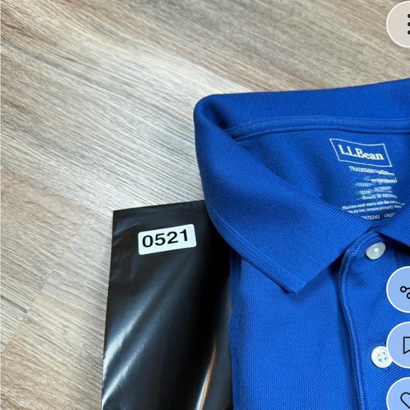 L.L. Bean Royal Blue Long Sleeve Polo - Picture 4 of 6